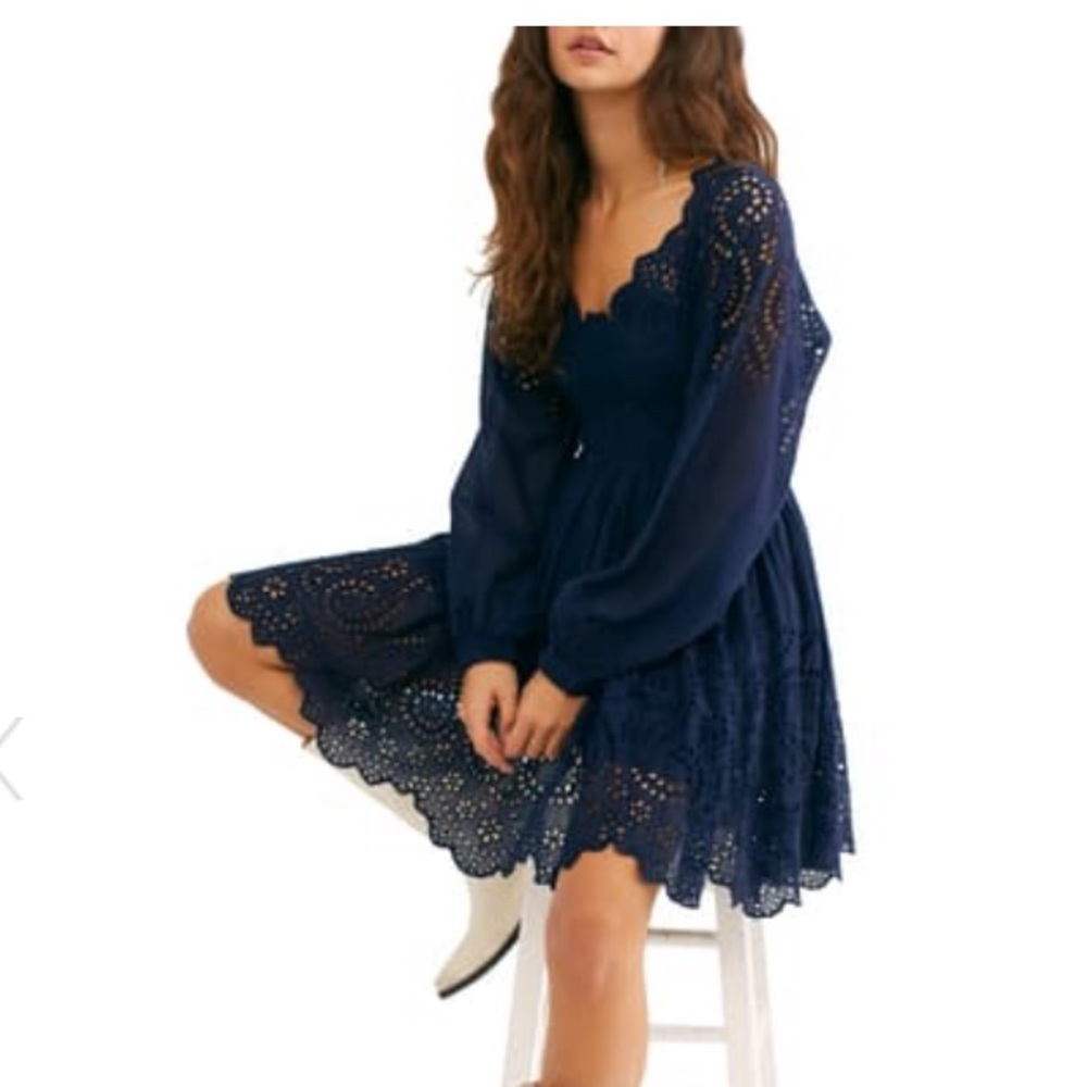 Free People Lottie Eyelet Dress